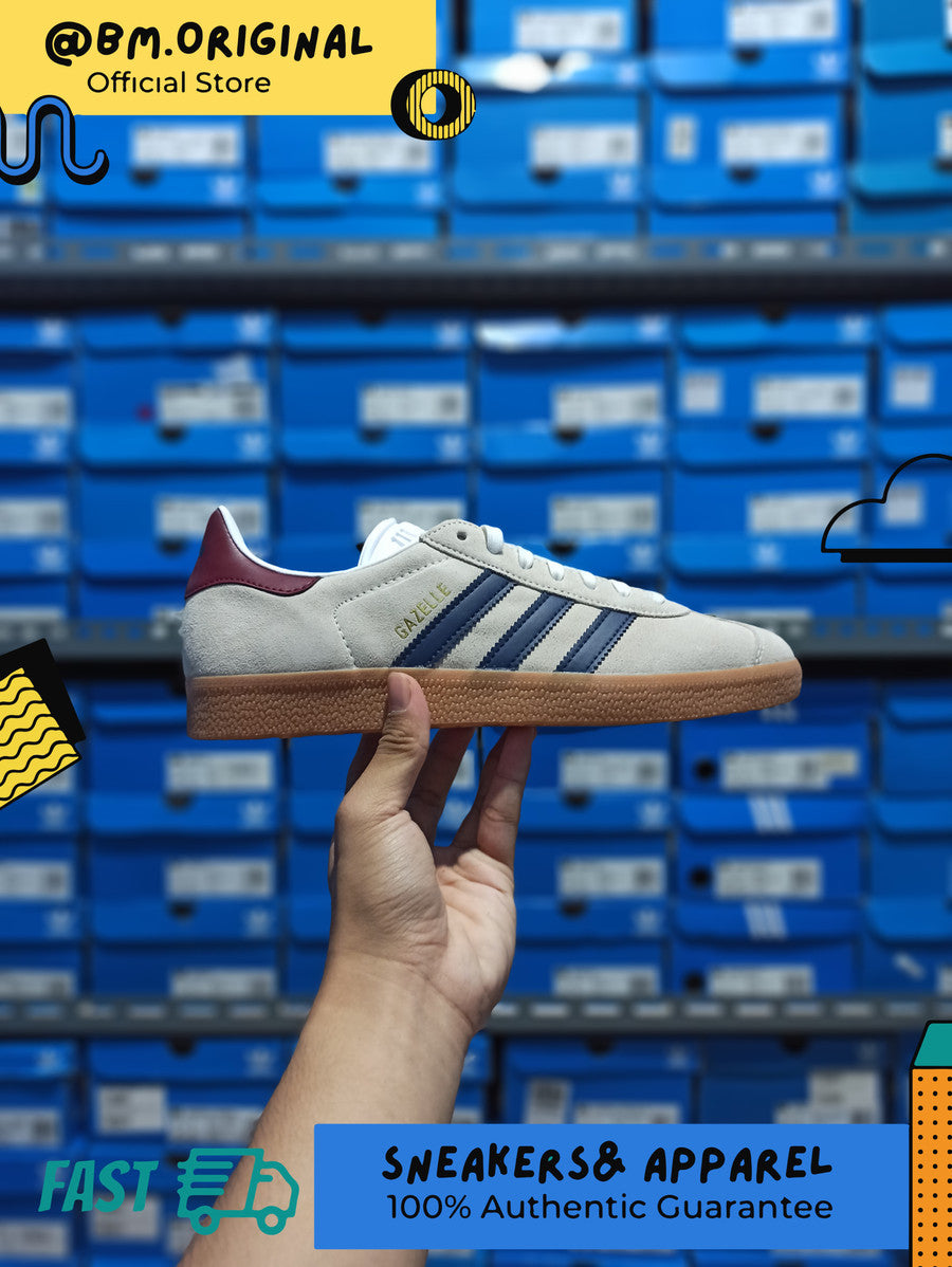 Adidas Gazelle Off White Dark Blue Collegiate Burgundy IE0546 – BM STORE  ORIGINAL FOOTWEAR