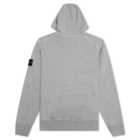 STONE ISLAND HOODED MELANGE GREY 761564151 V0M64