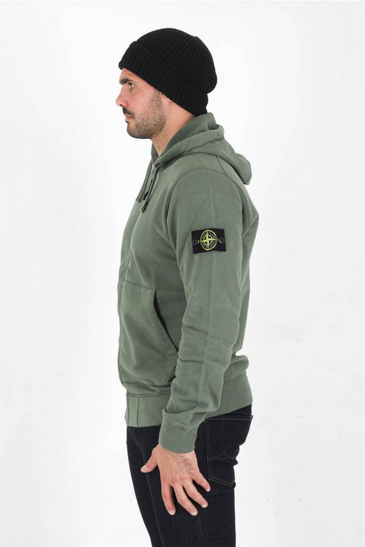 STONE ISLAND SWEAT ZIPPER HOODED 751564220 V0055