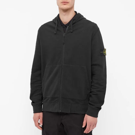 STONE ISLAND GARMENT DYE ZIP THROUGH HOODY 751564220 V0029