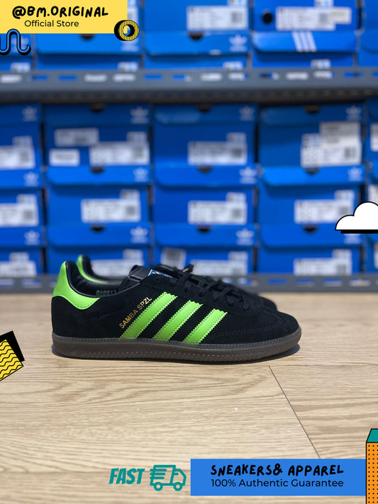 Adidas Samba Deco SPZL Core Black Lucid Lime Gum IF5738