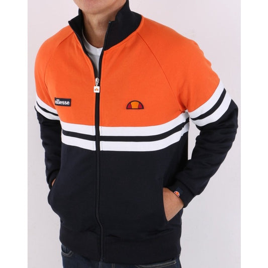 ELLESSE RIMINI TRACK TOP NAVY ORANGE 80s Casual ORIGINAL