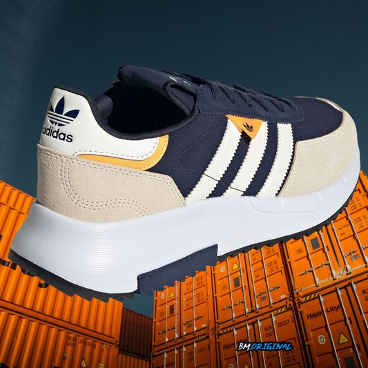 Adidas Retropy F2 Night Indigo Navy Cream Yellow ORIGINAL