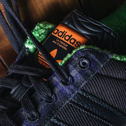 Adidas Superstar Black Yellow Orange Halloween H00215