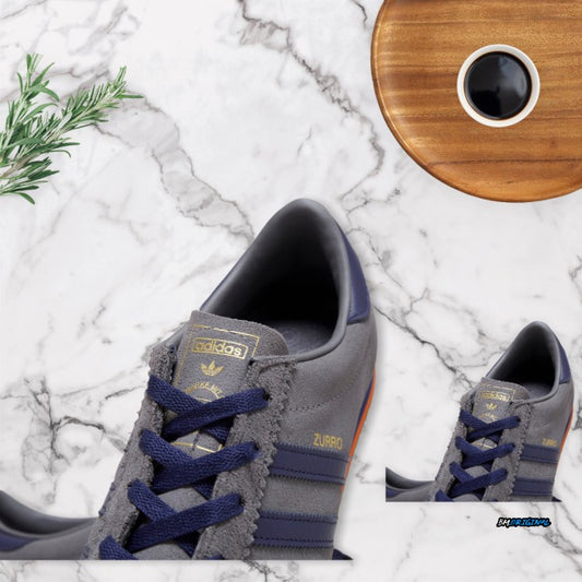 Adidas Zurro Grey Deep Ink Navy Orange EXCLUSIVE ORIGINAL