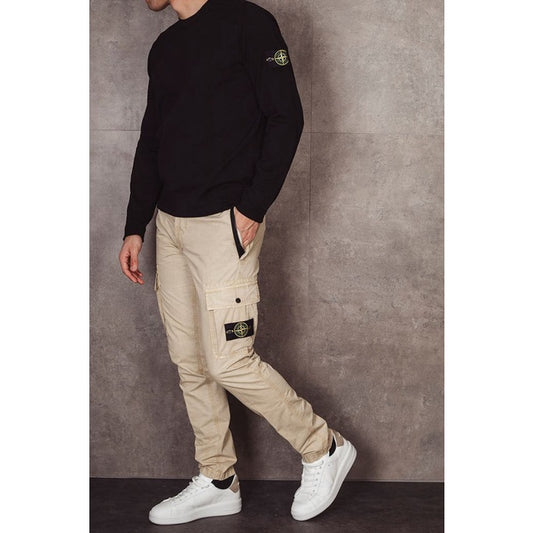 Stone Island 532B9 Black Cotton Sweater ORIGINAL