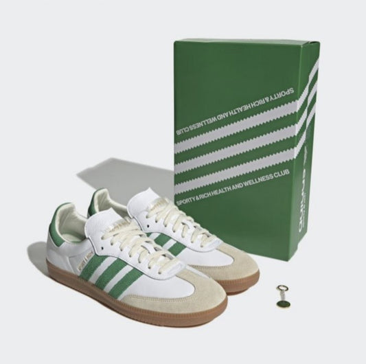 Adidas Samba OG Sporty & Rich White Green Beige ORIGINAL HQ6075