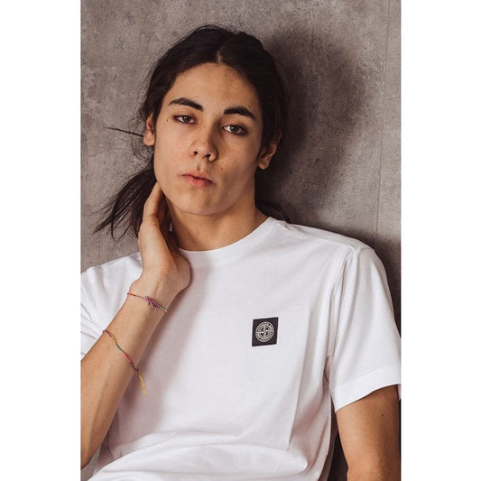 Stone Island T-shirt 24113 60/2 Cotton Garment Dyed White ORIGINAL