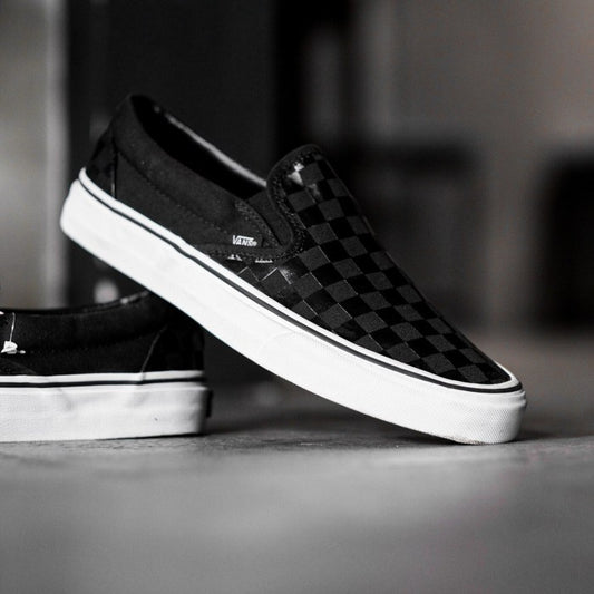 Vans Slip On Checkerboard Black / Black ORIGINAL
