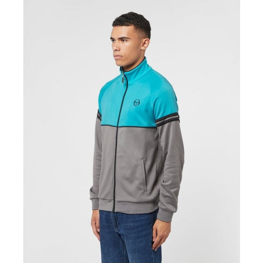 Sergio Tacchini Orion Tracktop Aqua Grey Black Exclusive ORIGINAL