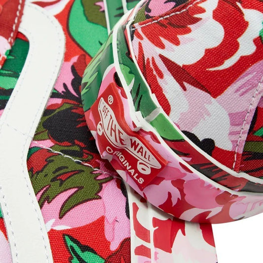 VANS VAULT X KENZO OG SK8-HI LXFLORAL RED TRUE WHITE VN0A4BVB02G