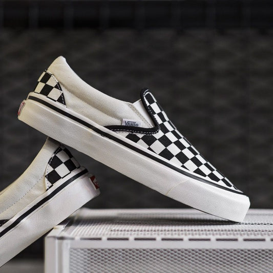 Vans Slip On Anaheim Factory Checkerboard Black White