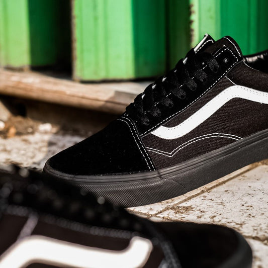 Vans Oldskool Suede/Canvas Black Black / True White ORIGINAL