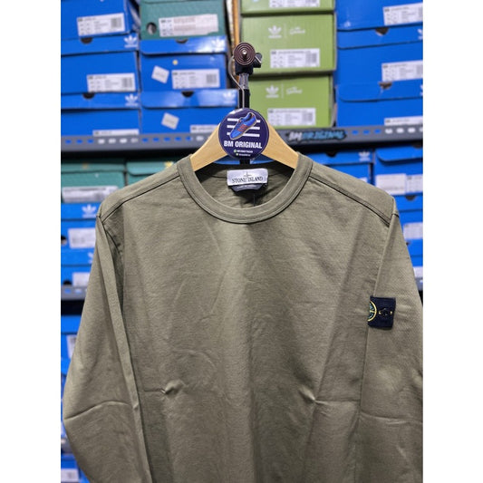 Stone Island Sweatshirt Khaki Green ORIGINAL 741564450 V0058