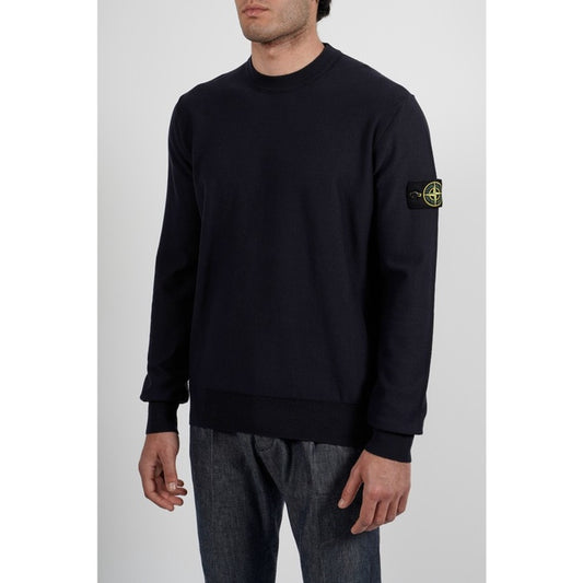 Stone Island Piquet Sweater Navy Blue ORIGINAL 7615516B2 V0020