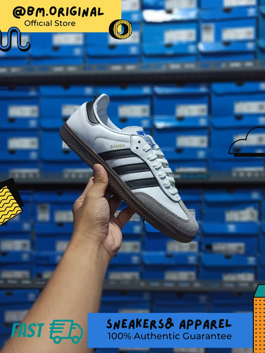 Adidas Samba OG Cloud White Core Black Clear Granite B75806