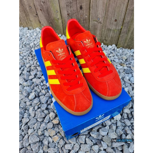 Adidas Munchen Spezial Red Yellow ORIGINAL BA9871