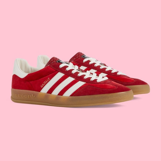 Adidas Gucci Gazelle Indoor Burgundy White Exclusive 707848 9STU0