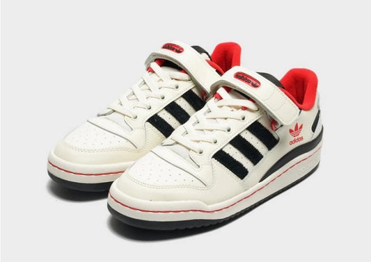 Adidas Forum Low Off White Red Black Blacksole Exclusive