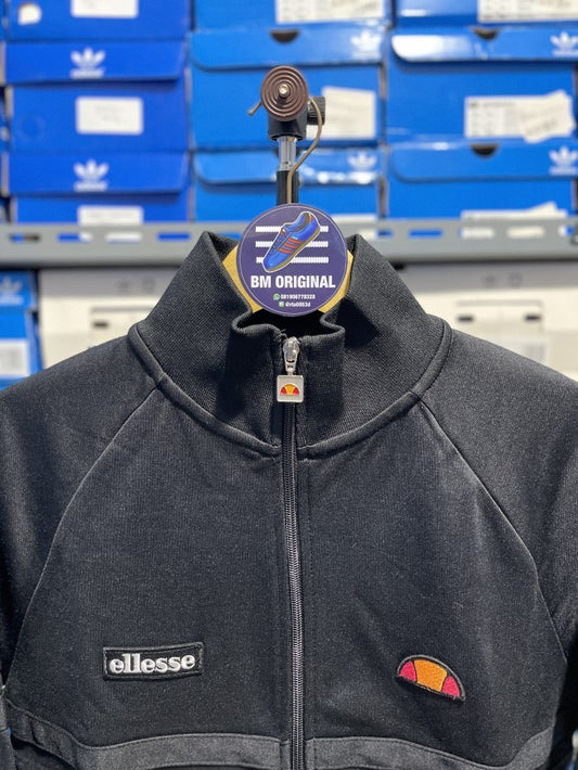 ELLESSE RIMINI TRACK TOP BLACK ALL BLACK ORIGINAL