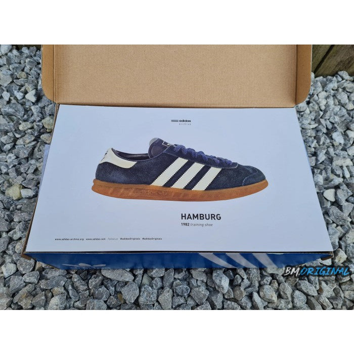 Adidas Hamburg OG Core Black Yellow Gumsole ORIGINAL M17869