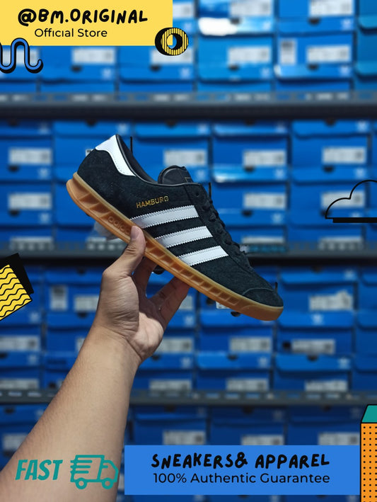 Adidas Hamburg Black White Gumsole ORIGINAL S76696