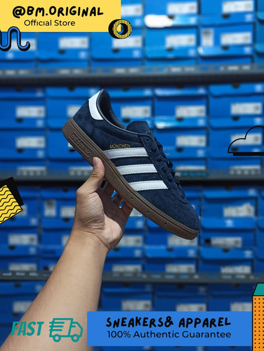 Adidas Munchen Navy Gold Metallic ORIGINAL GX8658