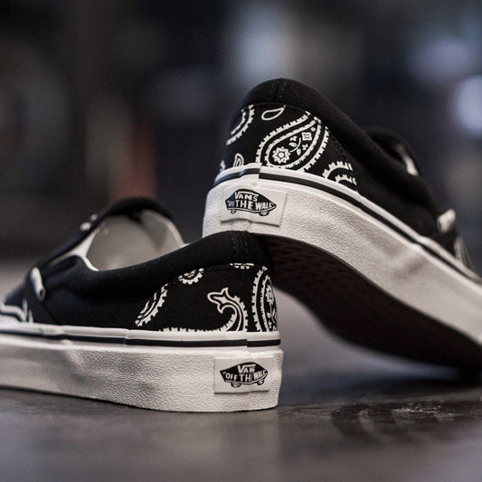 Vans Slip On Peace Paisley Black True White ORIGINAL