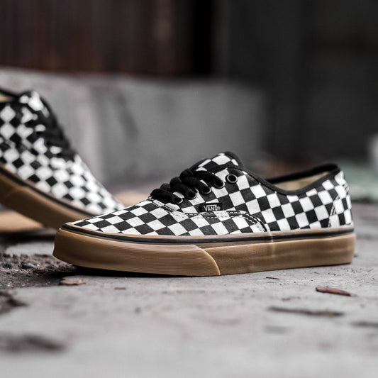 Vans Authentic Checkerboard Gum Plimsolls ORIGINAL