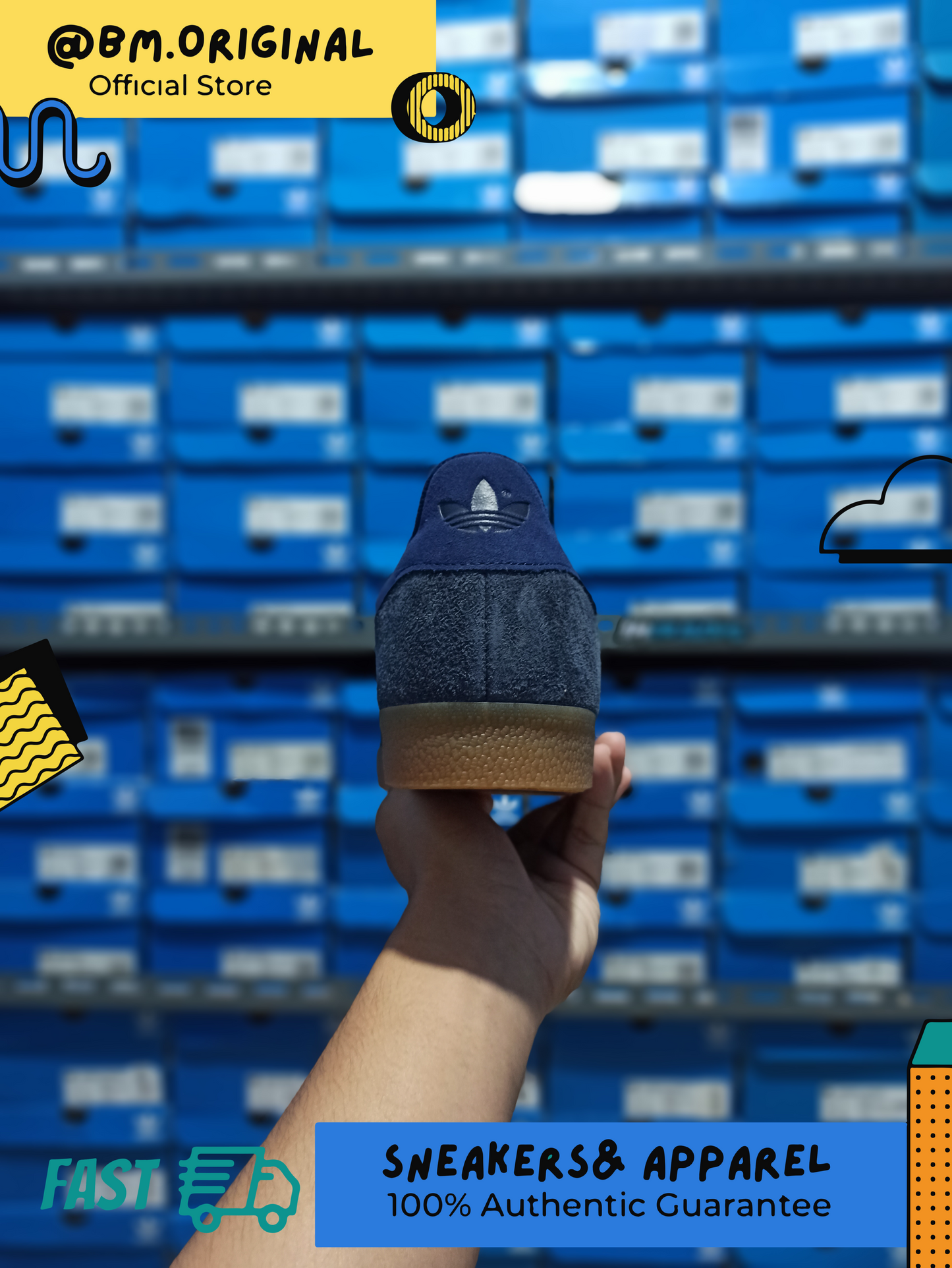 Adidas Gazelle Legend Ink Dark Blue Gumsole GY7369