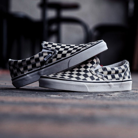 Vans Slip ON Blurr Checkerboard Black / White ORIGINAL