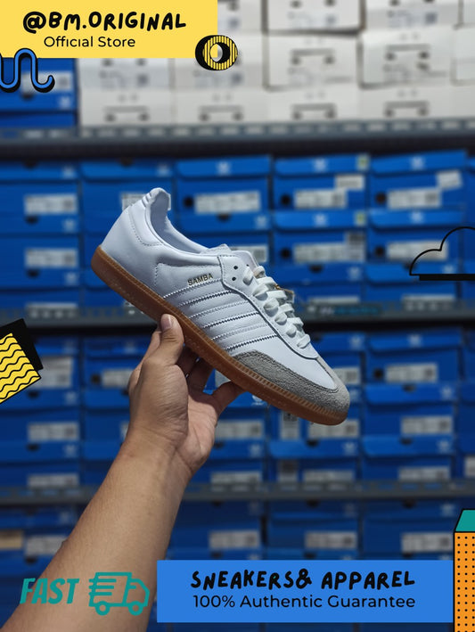 Adidas Samba Real Madrid Cloud White Gumsole ORIGINAL HQ7032