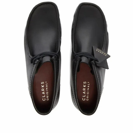 CLARKS ORIGINALS WALLABEE BOOT BLACK FULL LEATHER