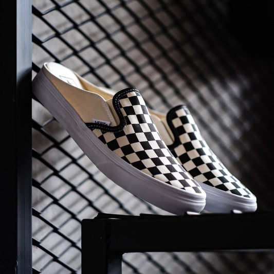 Vans Slip oN Checkerboard Mule Black / White Original