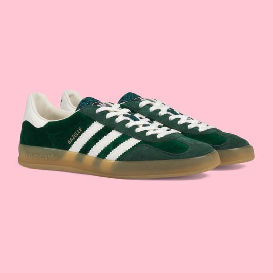 Adidas Gucci Gazelle Indoor Green White Exclusive 707848 9STU0