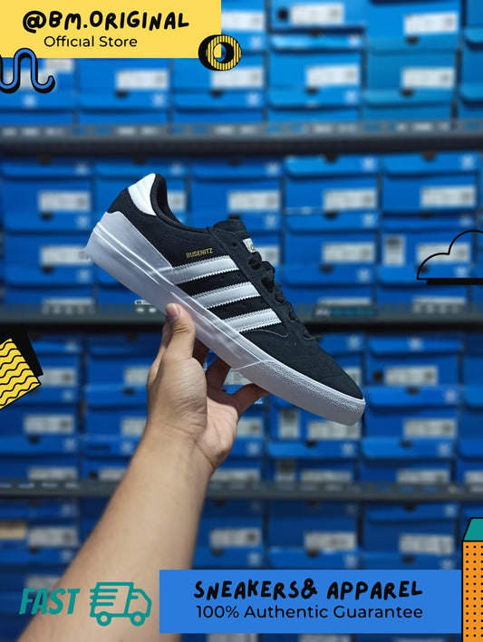 Adidas BUSENITZ VULC II SHOES Black White Skateboarding ORIGINAL EF8472