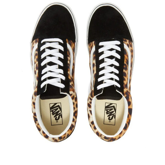 VANS UA BUTTER LEATHER OLD SKOOL LEOPARD BLACK TRUE WHITE VN0A4U3B3I61