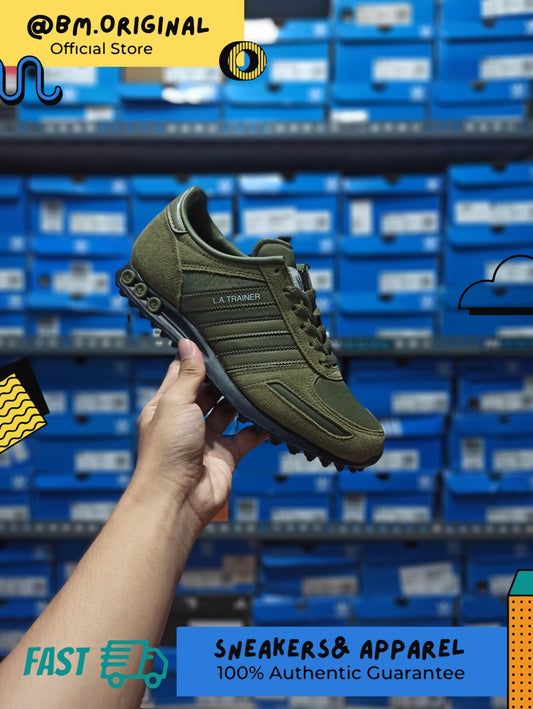 Adidas La Trainer Dark Army Olive Green ORIGINAL EXCLUSIVE