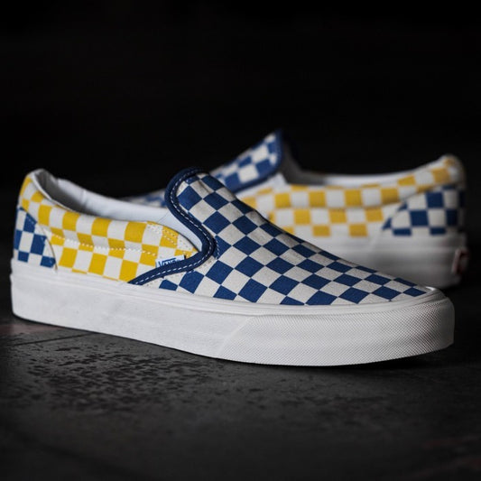 Vans Slip On 98 DX Checker Anaheim Factory Blue Yellow