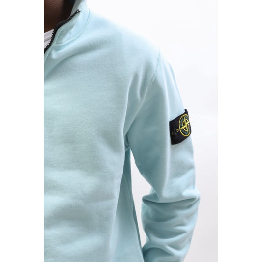 Stone Island Half Zip Sweater Aqua ORIGINAL 61951 V0044