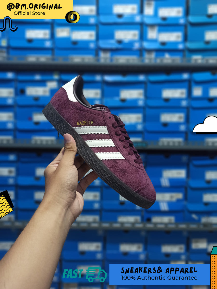 Adidas Gazelle Maroon Core White Gum IG4990 – BM STORE ORIGINAL FOOTWEAR