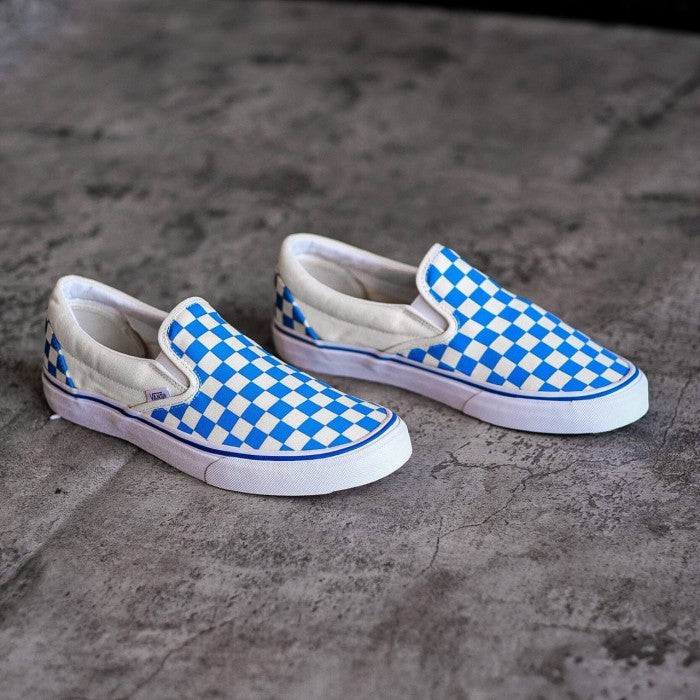 Vans Slip On Checkerboard in Blue