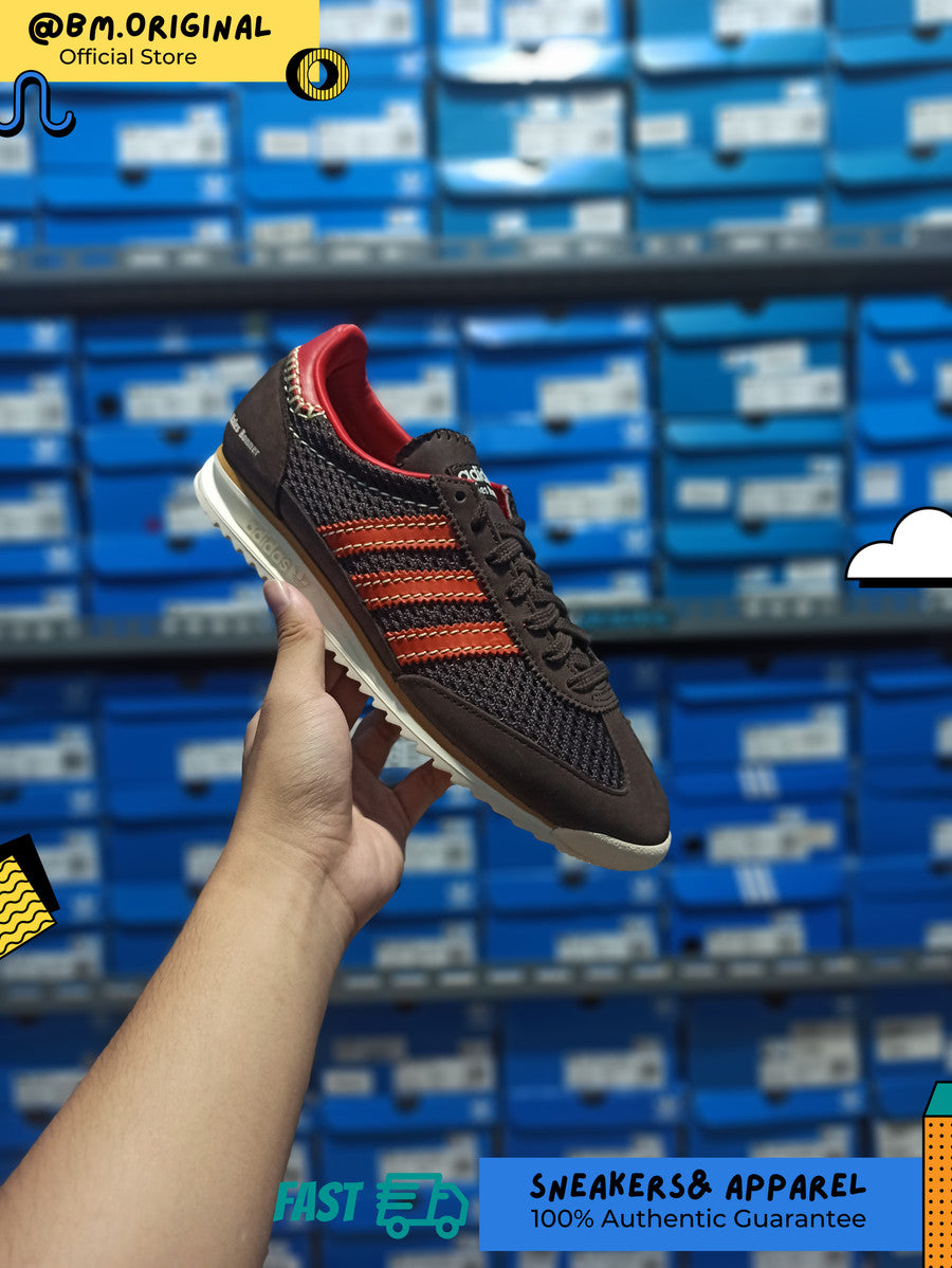 Adidas SL 72 Wales Bonner Knit Dark Brown Orange Cream White IE1664