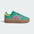 Adidas Gazelle Bold Court Green Lucid Pink Pure Sulfur JH9668