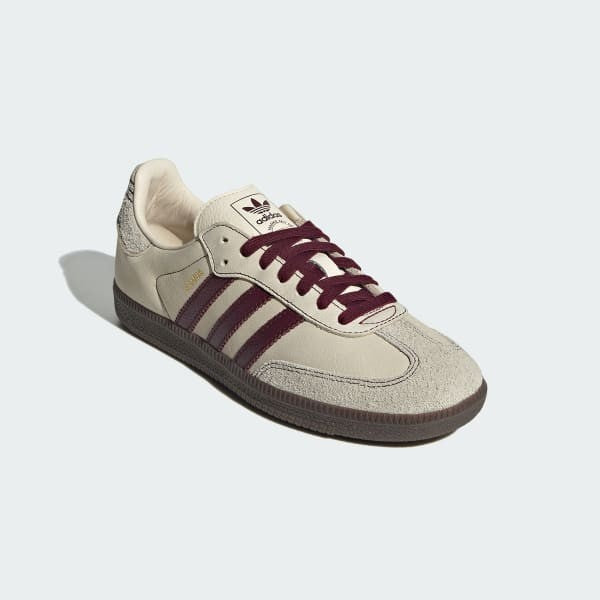 Adidas Samba OG Wonder White Maroon Putty Grey IG1987