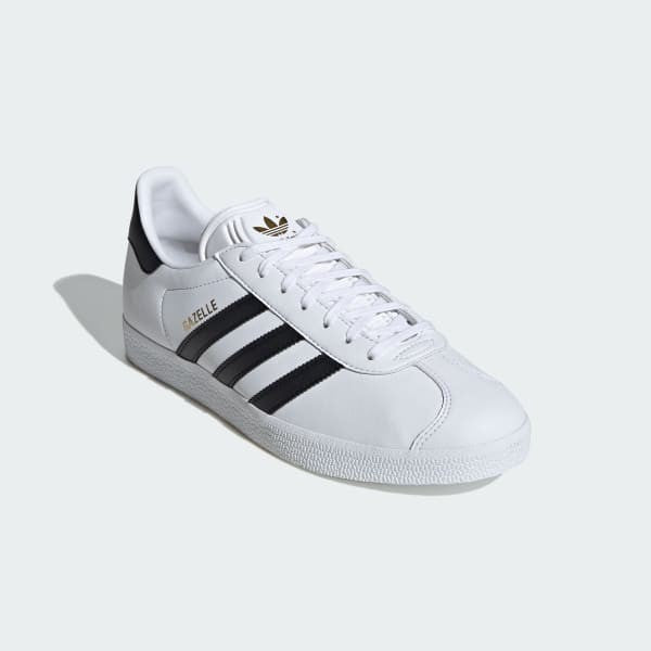 Adidas Gazelle Low Cloud White Core Black Gold Metallic ID6113