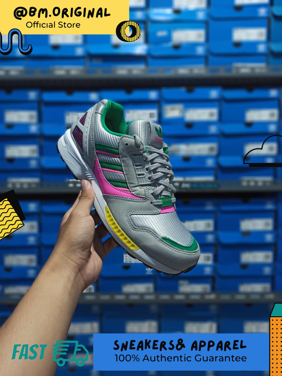ADIDAS ZX 8000 Grey Two Court Green Screaming Pink IG3076