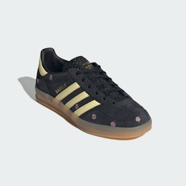 Adidas Gazelle Indoor Core Black Almost Yellow Silver Dawn IF4490