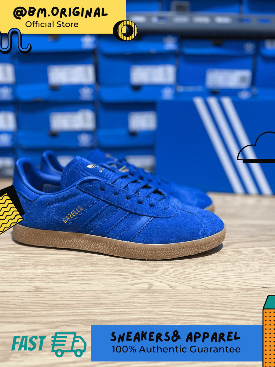 Adidas Gazelle Fresh Blue Gold Metallic Gumsole Exclusive ORIGINAL