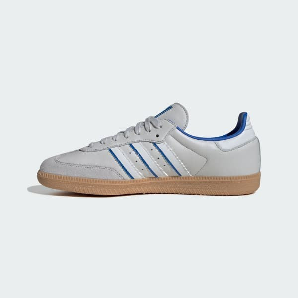 Adidas Samba OG Grey One Crystal White Blue ID1478